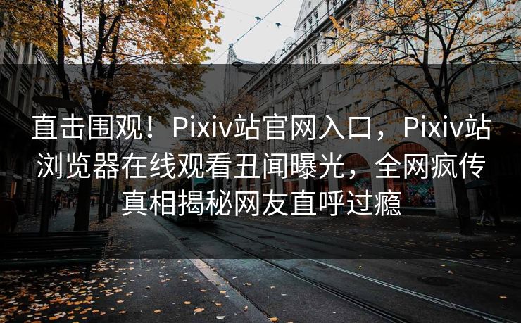 直击围观！Pixiv站官网入口，Pixiv站浏览器在线观看丑闻曝光，全网疯传真相揭秘网友直呼过瘾