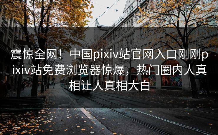 震惊全网！中国pixiv站官网入口刚刚pixiv站免费浏览器惊爆，热门圈内人真相让人真相大白